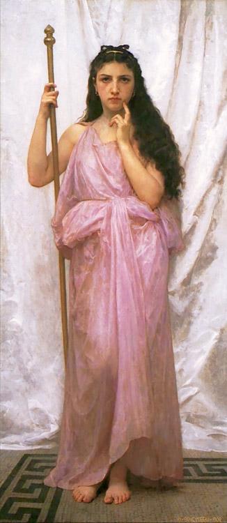 Adolphe William Bouguereau Young Priestess (mk26)